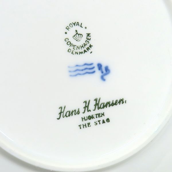 ロイヤルコペンハーゲン ROYAL COPENHAGEN 食器 イヤープレート 1960年代 10枚セット 陶磁器 ブルー×ホワイト ヴィンテージ 北欧 飾り皿 絵皿 1960~1969