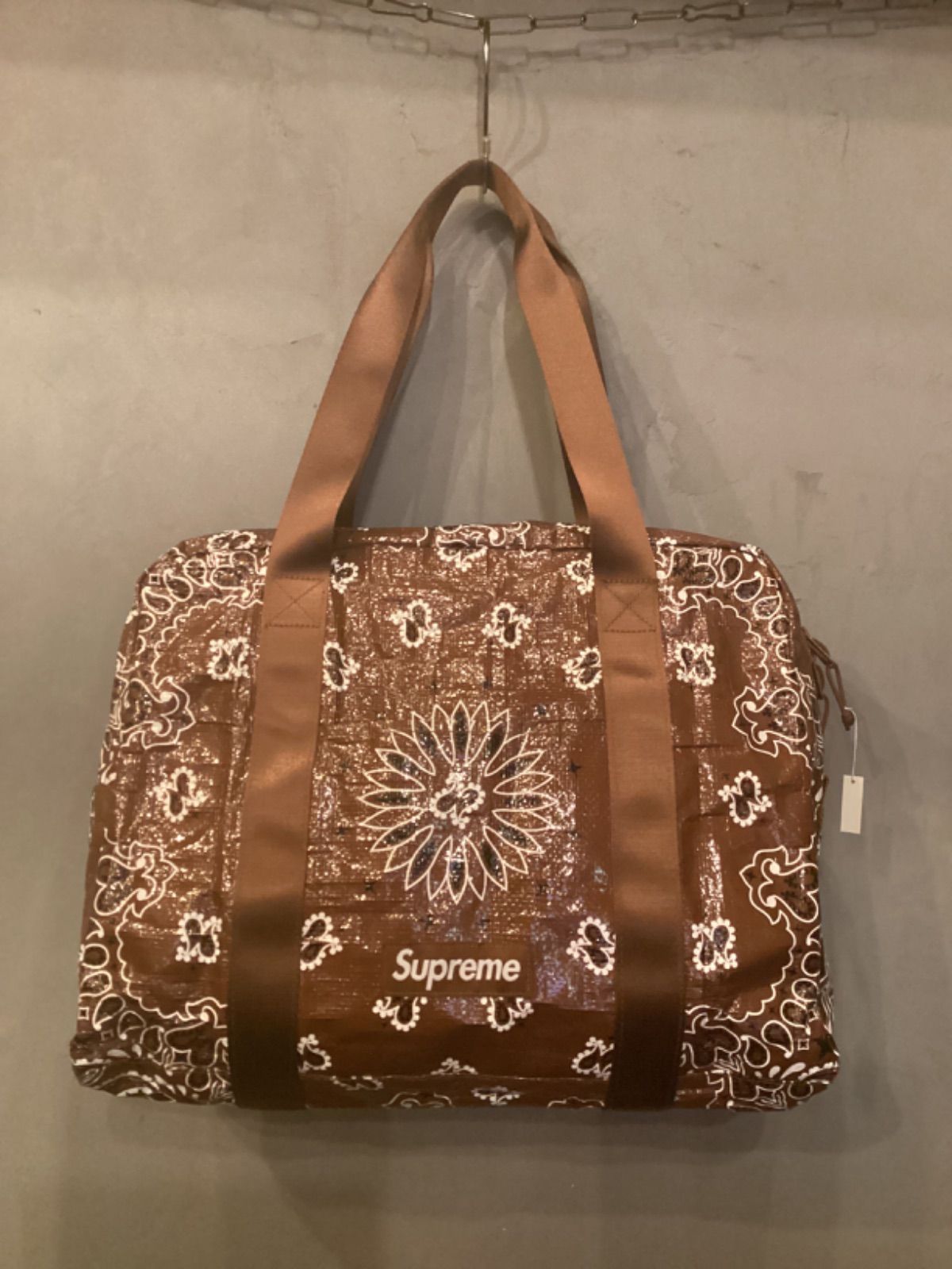 Supreme Bandana Tarp Small Duffle Bag Brown - メルカリ