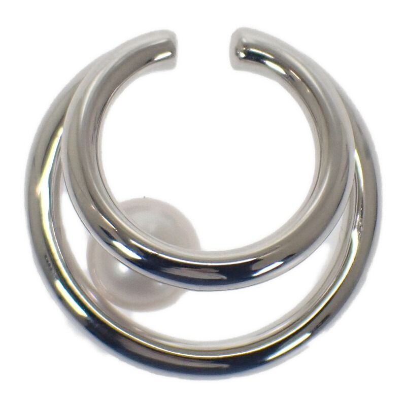 状態良好 MIKIMOTO イヤーカフ 片耳 1粒パール シルバー925 アコヤ真珠 レディース