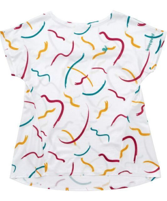 le coq sportif ルコック グラフィックゲームシャツ ホワイト O QTWWJA01 WH | 衣類 服 ウエア トップス シャツ サンクリーン 遮熱 日よけ 紫外線対策 クーリング効果 UVカット テニス ソフトテニス ス