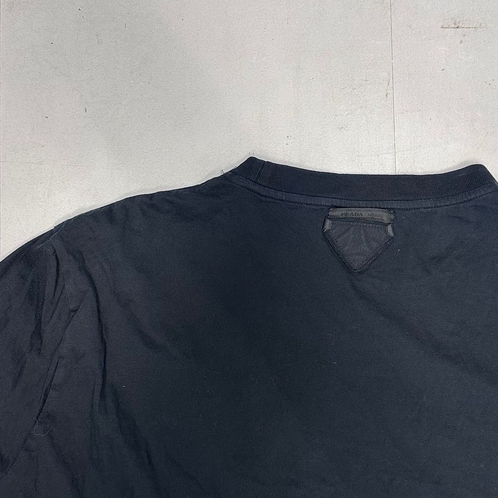 PRADA プラダ Triangle logo T-shirt Tシャツ UJM492 S181 ILK