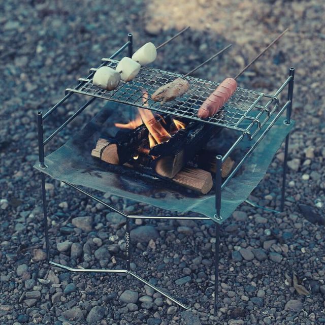 焚き火台 ゴトク ロストル グリル 網 コンロ 焼き網 CAMPINGMOON
