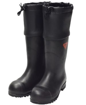 2025ＮＥＷモデル 25.0～28.0 SIBATA シバタ工業 AC112 カバー付き セーフティベアー 1001 ブラック メンズ 防寒長靴 倉庫 寒冷地 運輸現場 カバー付き安全長靴 白熊