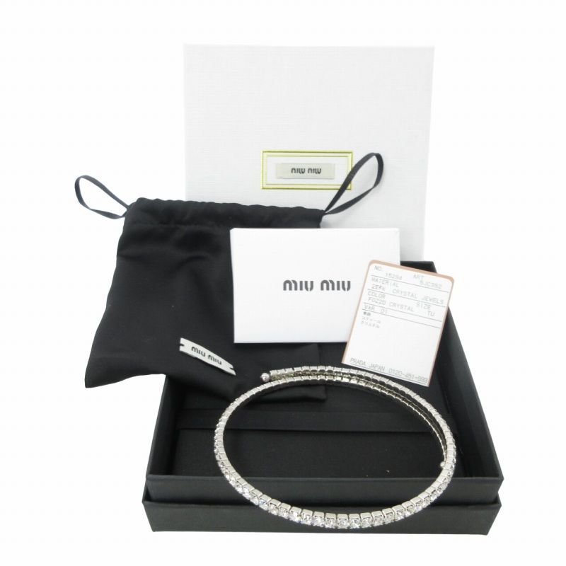 ミュウミュウ miumiu 近年 CRYSTAL CHOKER クリスタルチョーカー
