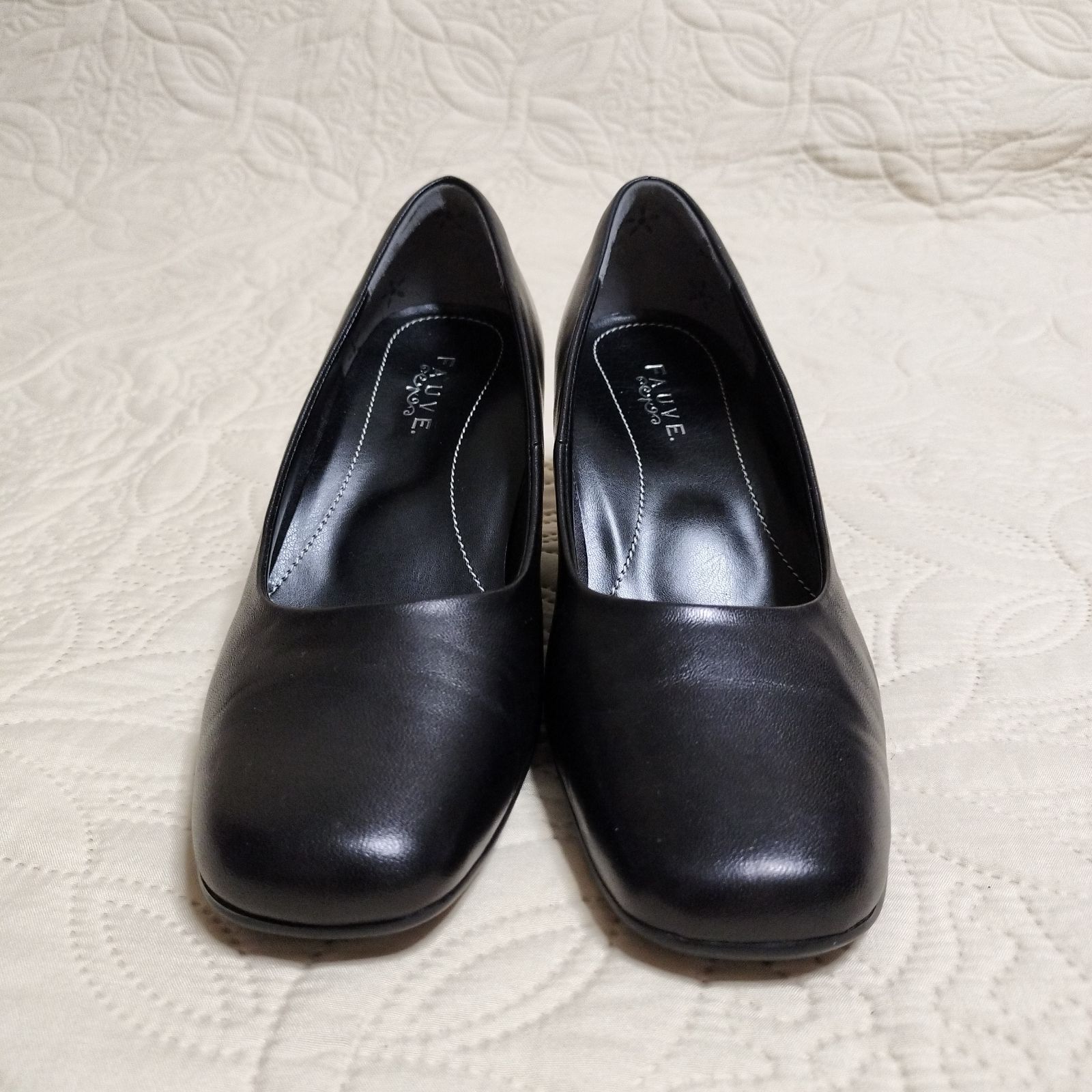 ✨極美品✨ REGAL FAUVE パンプス フォーマル スクエアトゥ レザー 超美品 REGAL FAUVE パンプス フォーマル スクエアトゥ レザー