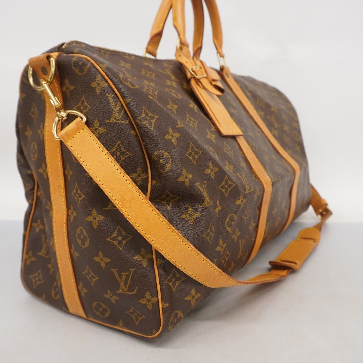 5mc2886 ルイヴィトン ボストンバッグ モノグラム キーポルバンドリエール50 M41416 ブラウン メンズ レディース ユニセックス