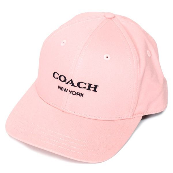 新品　COACH コーチ　キャップ　帽子　ピンク　ロゴ刺繍 新品⭐️COACH キャップ ピンク ロゴ刺繍 - メルカリ