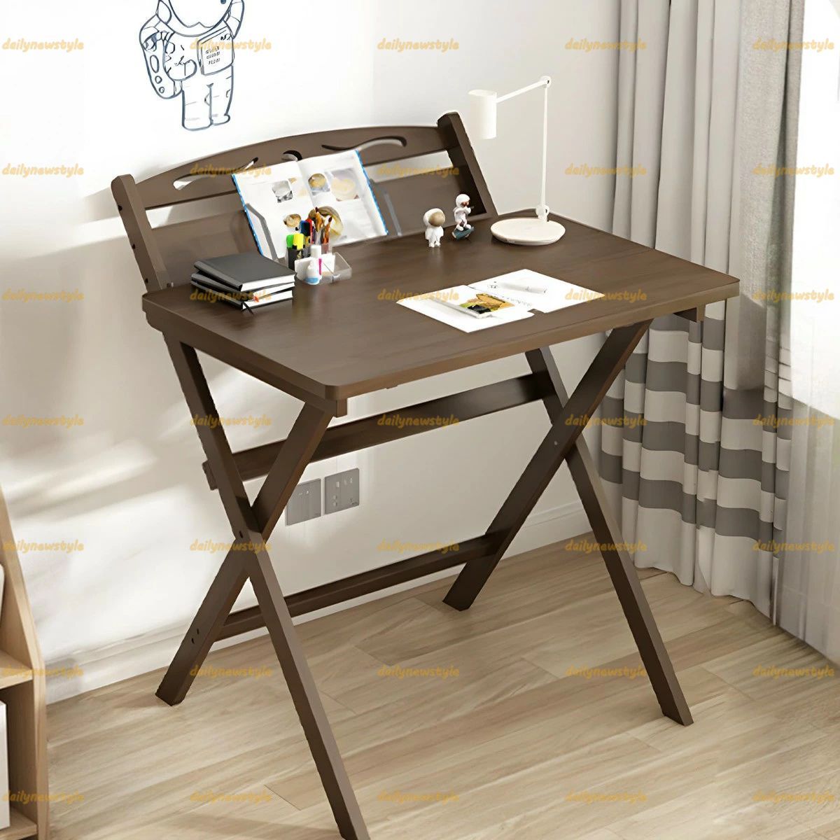 大人気！PCデスク 学習机 折りたたみ 完成品 パソコンデスク BROWN 大人気！PCデスク 学習机 折りたたみ 完成品 パソコンデスク BROWN