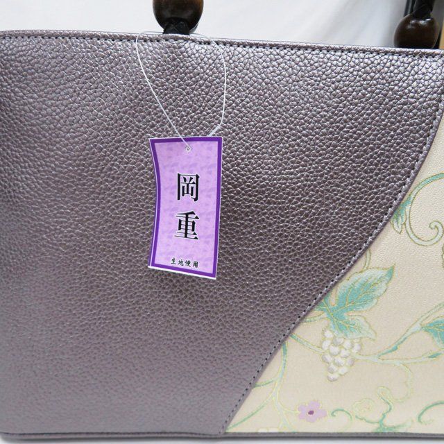 バッグ 草履 2点セット 和装小物 24cm Lサイズ 葡萄唐草模様