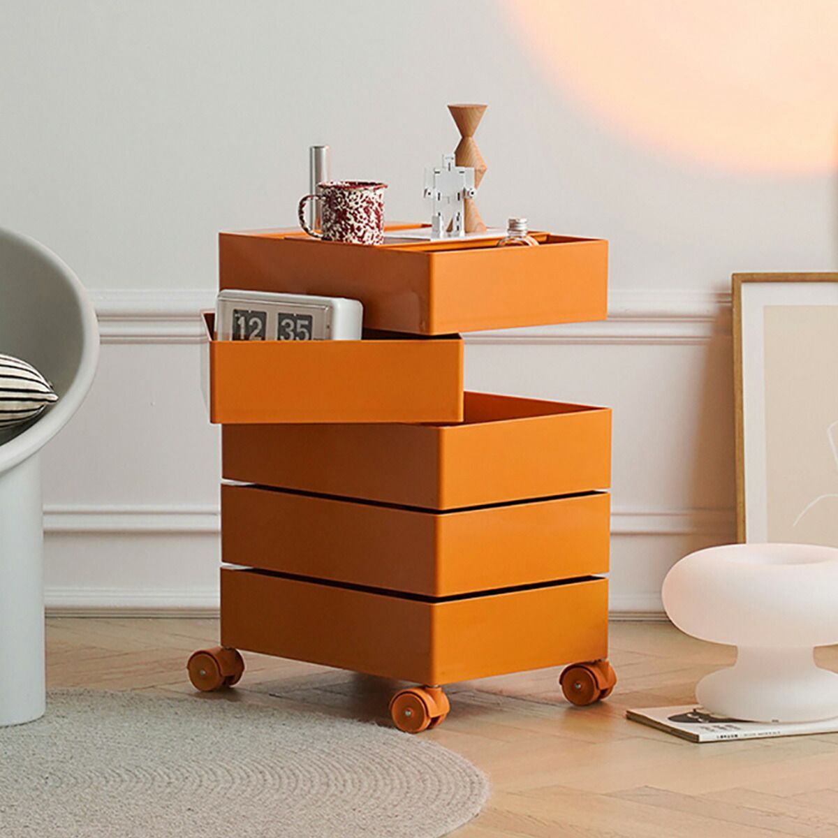 【数量限定】洗面所 木製棚板 全体耐荷重20kg L字脚 段差対応 簡単取付 ウォールラック スリム壁面収納 オシャレでかわいい 幅85×奥行25c×高さ220~280m ホワイト 白 4段 幅85 棚 LL80-4HT ラック 突