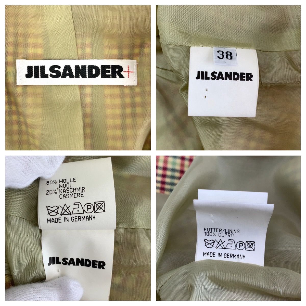 JILSANDER ジルサンダー ウールカシミヤジャケット レディース 38 JILSANDER ジルサンダー ウールカシミヤジャケット レディース 38