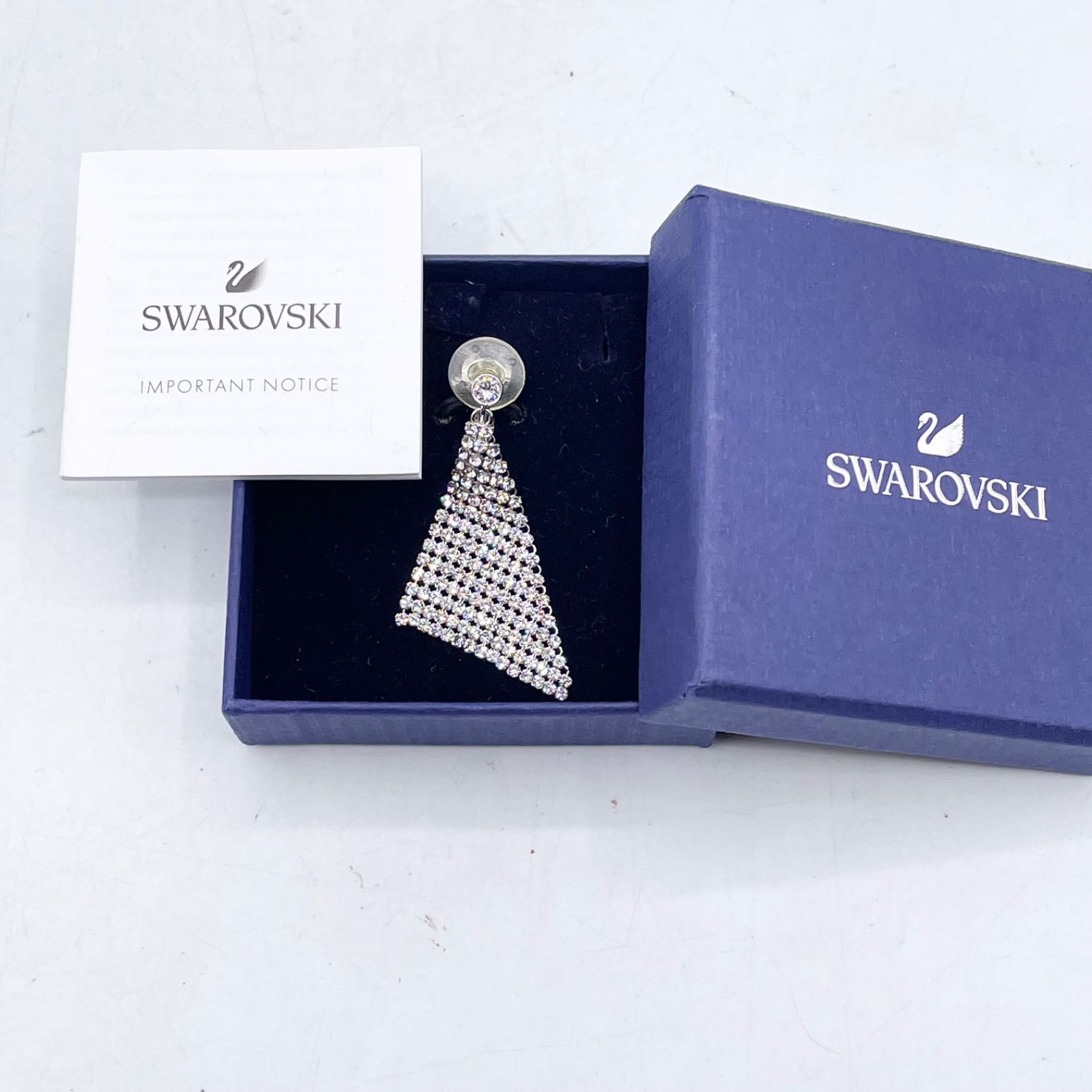 SWAROVSKI スワロフスキー Fit クリスタル クリップイヤリング ライン 
