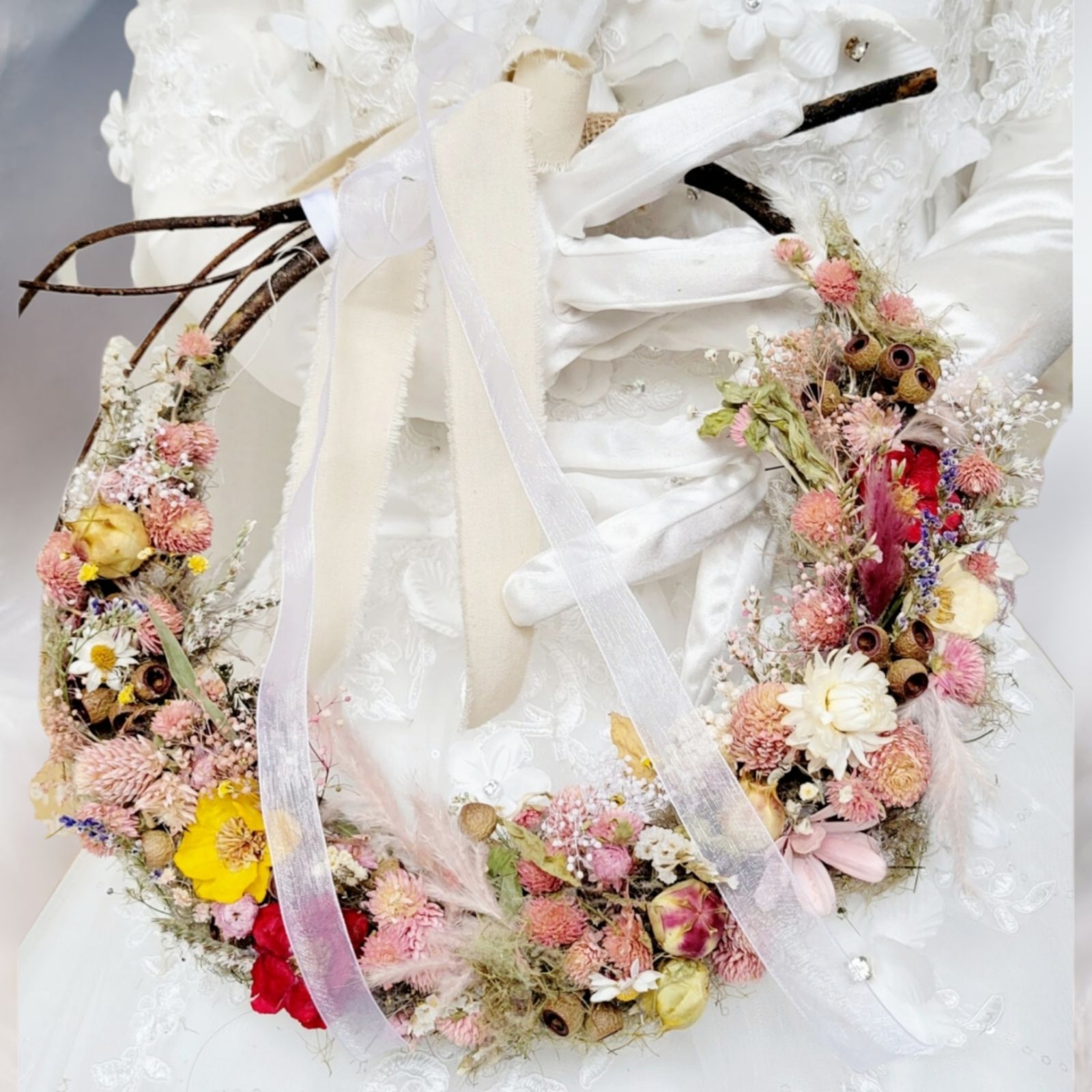 大特価！フォロー割クーポン付♡ふわふわスモークツリーと小花たちの 