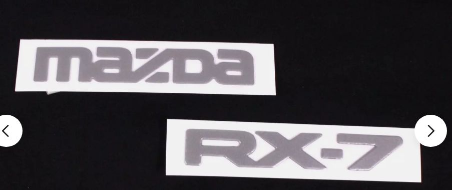 マツダ純正 RX-7 RX7 FD3S FC3S FC3C リアロゴエンブレムセット バッジオーナメント 日本