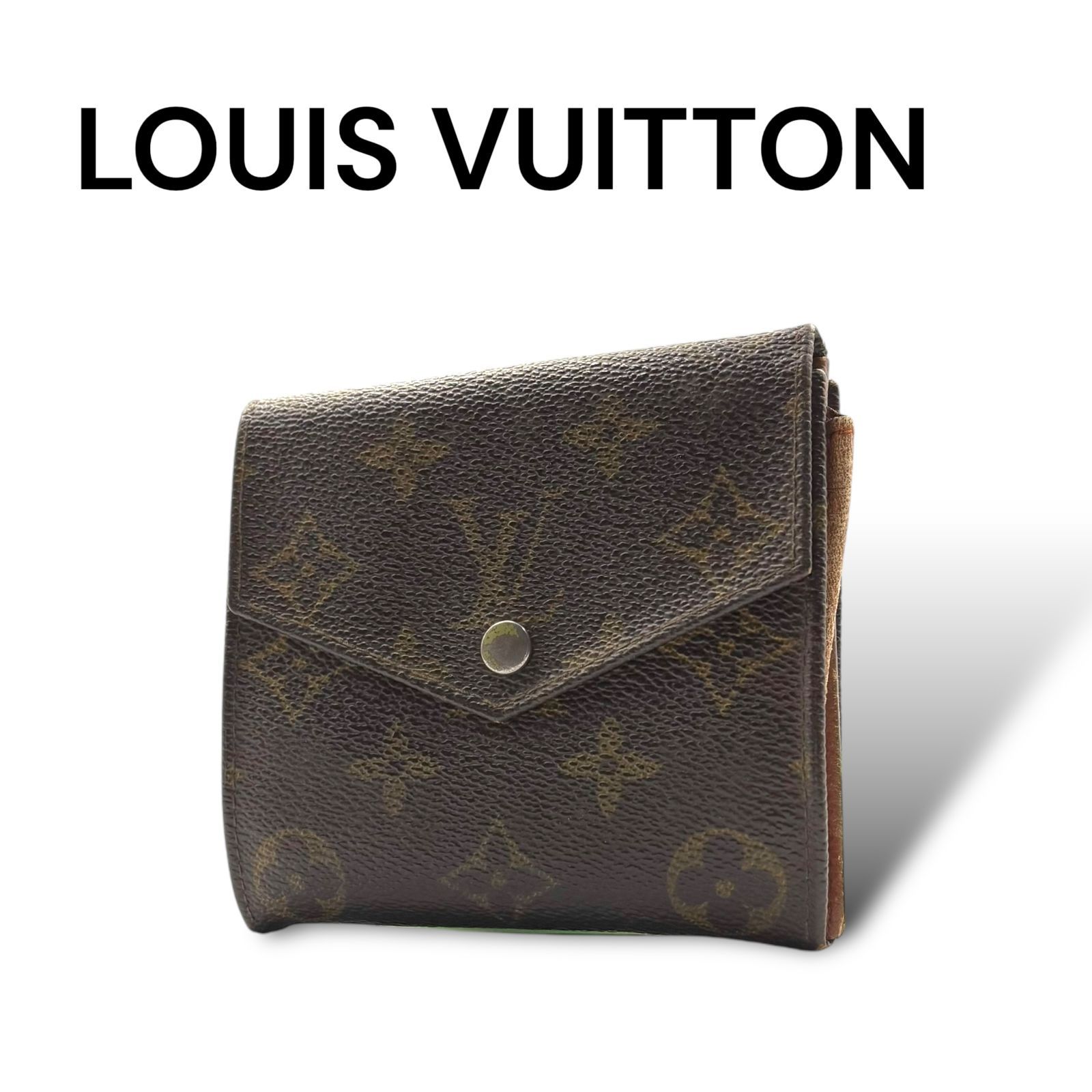 LOUIS VUITTON ルイヴィトン ポルトモネカルトクレディ 3つ折り財布 モノグラム・キャンバス ブラウン 246959247 R043 -  メルカリ