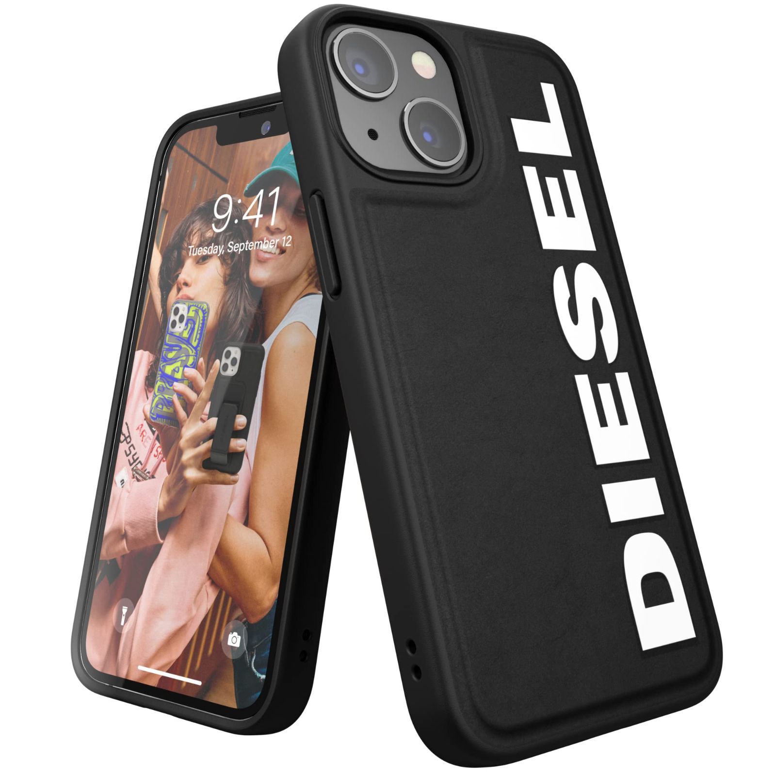 特価】DIESEL iPhone13miniケース 12miniケース おしゃれ ブランド ロゴ デザイン （ ディーゼル iPhone 13  Mini / 12 Mini カバー ブラック/ホワイト） - メルカリ