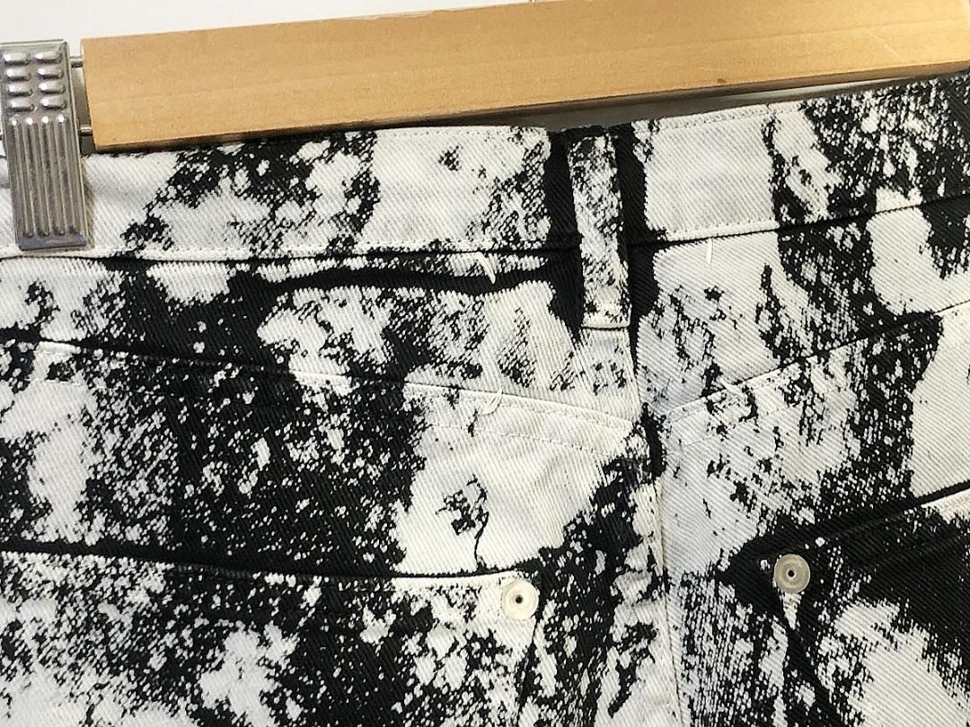 ブリーチブラックデニム ジーンズ