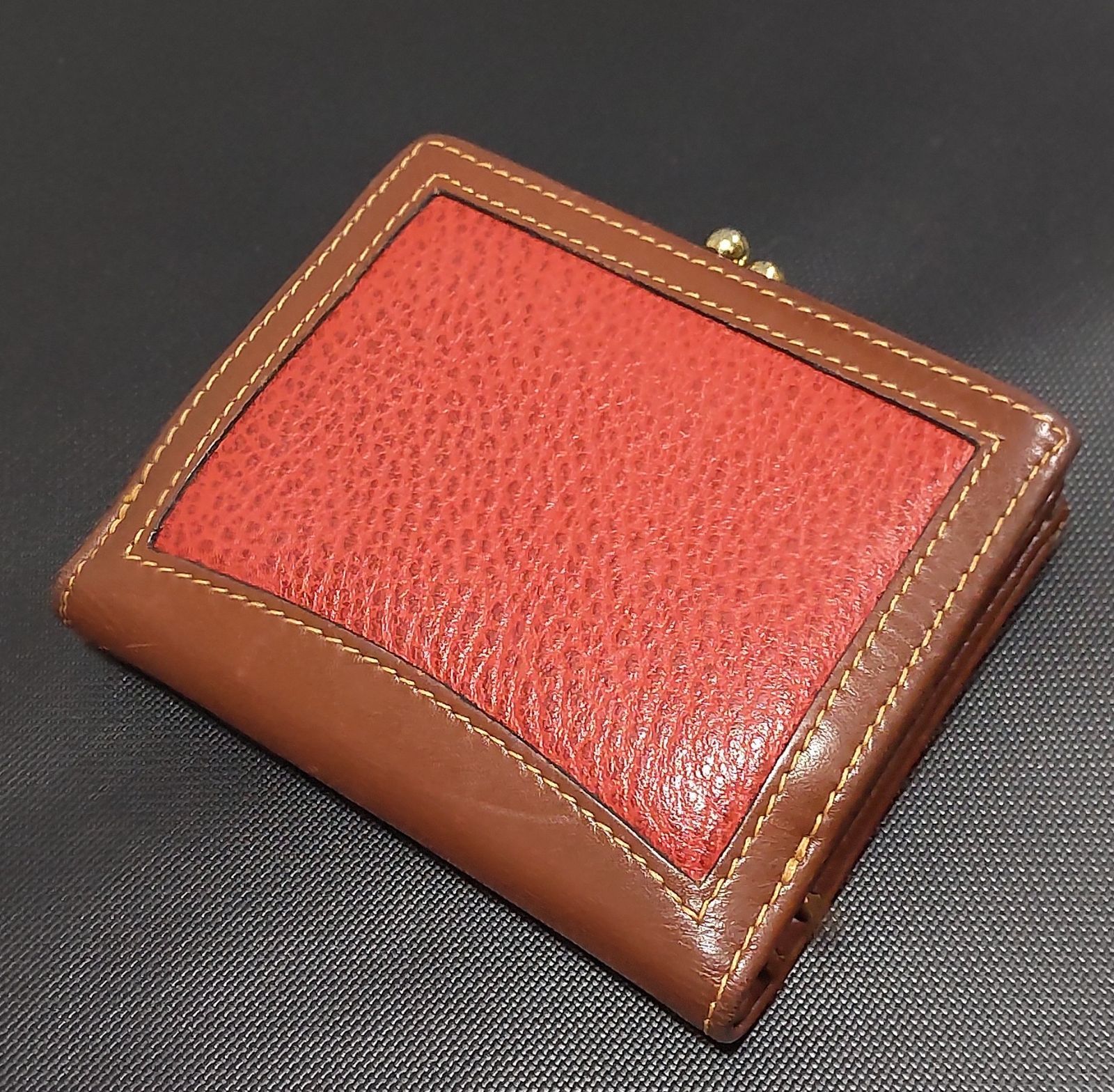 オールドコーチ　二つ折り財布　アコーディオン財布　OLD COACH　赤　レッド オールドコーチ 二つ折り財布 アコーディオン財布 OLD COACH 赤