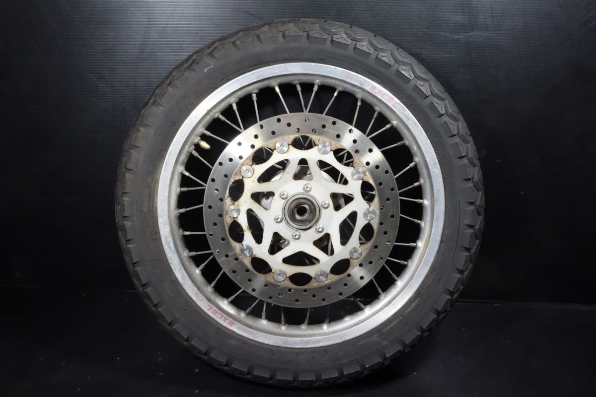 フロントホイール ブレーキディスクローター 18×1.85 残4mm エキセルリム SR400 1JR SR500 1JN EXCEL RIM R20250303