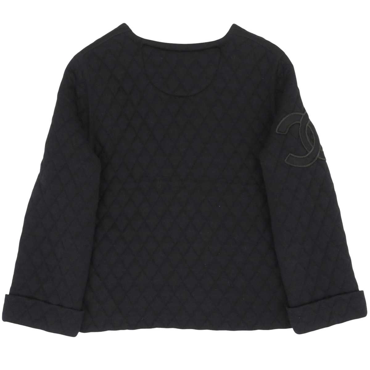 シャネル ココマーク ジップアップ ノーカラー ジャケット P26645V01970 レディース ブラック CHANEL アパレル 小物