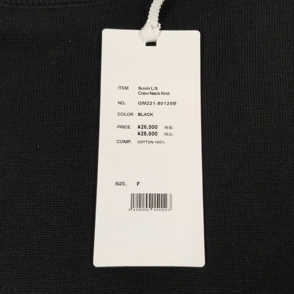 グラフペーパー 22SS Suvin L/S Crew Neck Knit ニットセーター 薄手  