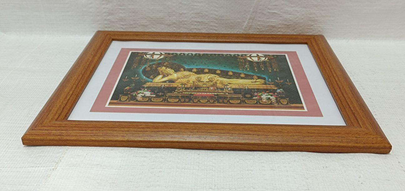 真如苑 木製額装 涅槃像ご尊影 仏教 仏像 - メルカリ