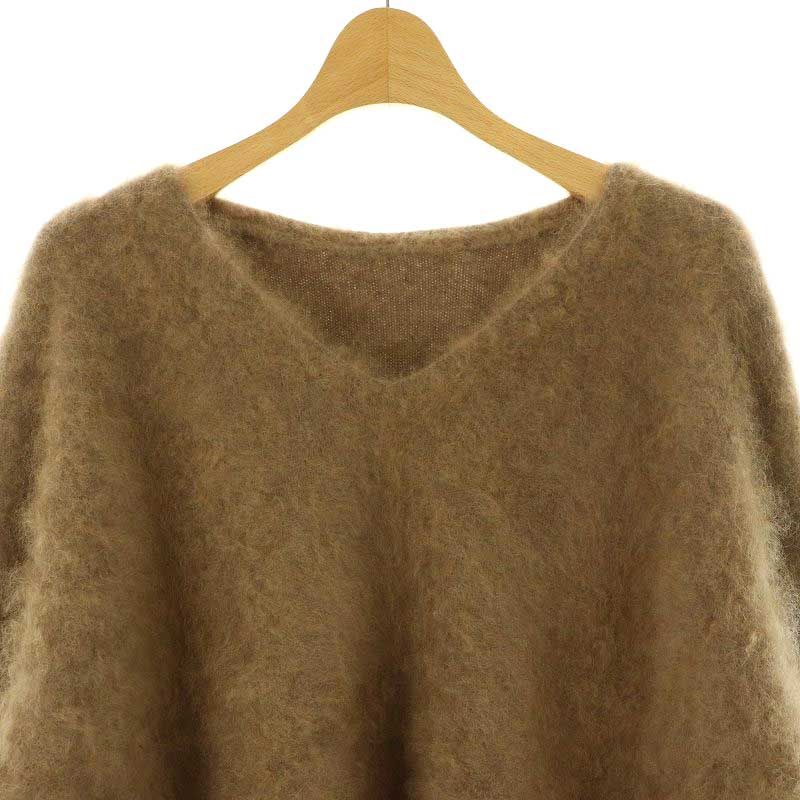 ノーブル NOBLE ラクーンファーニットVネックプルオーバー セーター