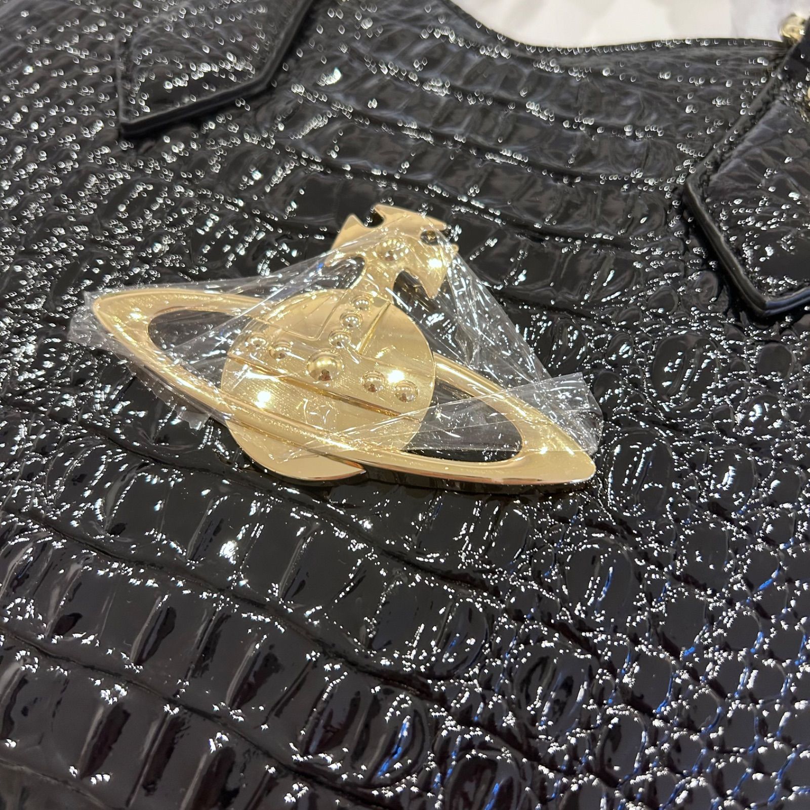 未使用✨ ヴィヴィアンウエストウッド クロコ 荒々しく オーブ 2way  