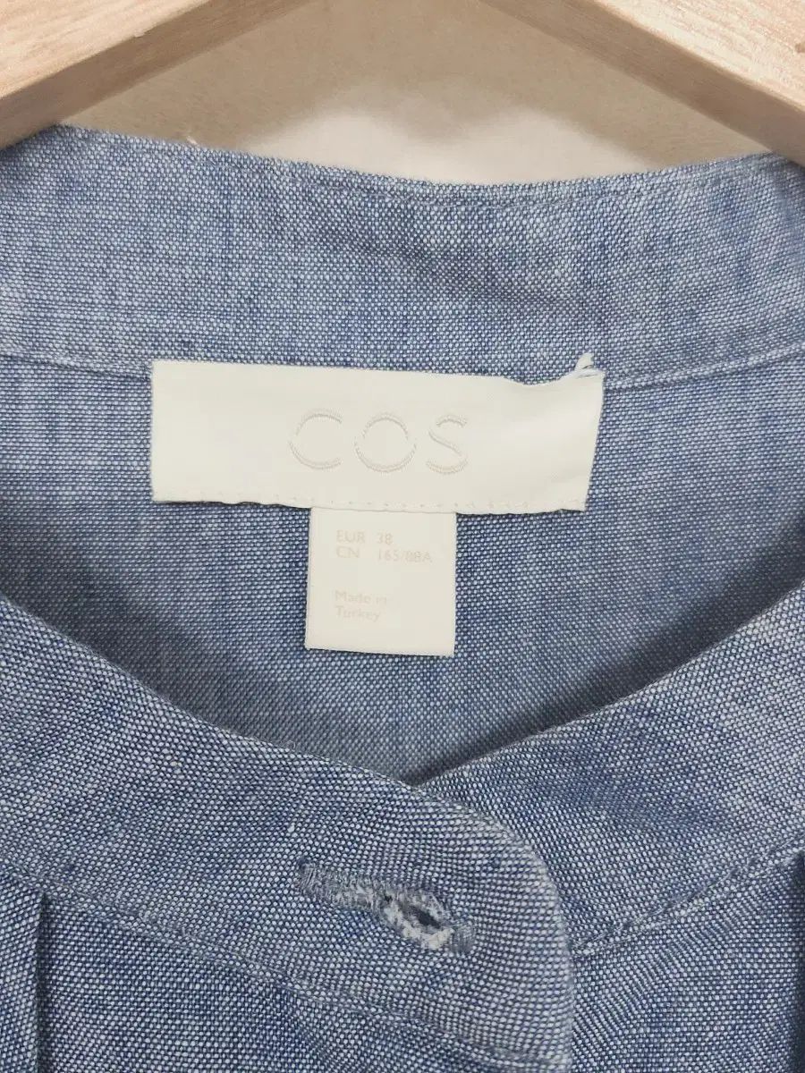 COS COS(コス) デニム 綿 ワンピース 兼 ブラウス 38 新品