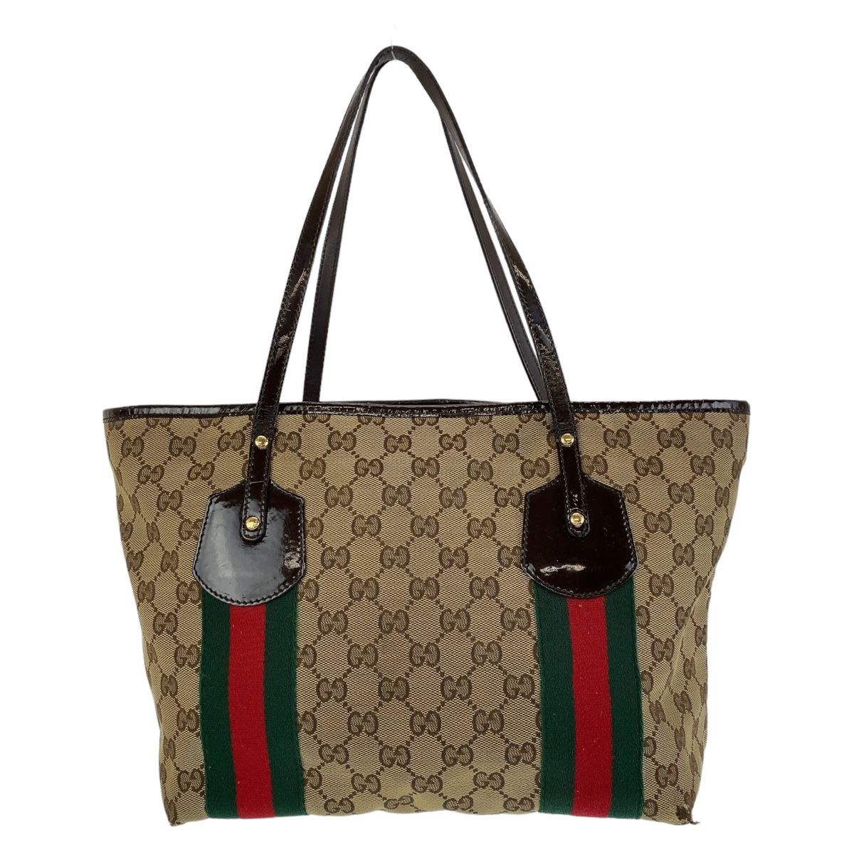 GUCCI グッチ シェリーライン ベージュ ブラウン ゴールド金具 GG  