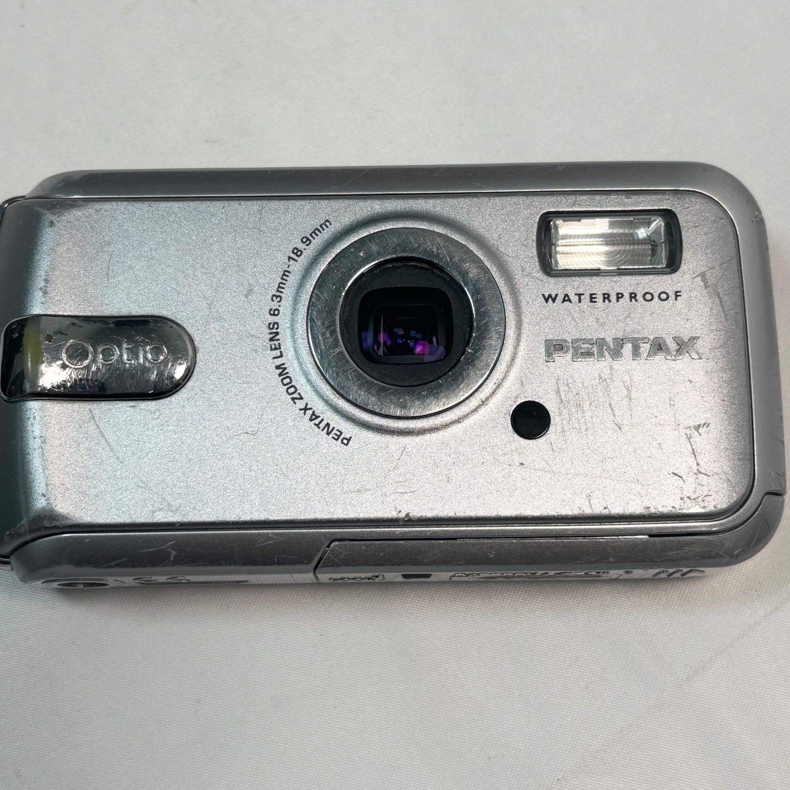 送料無料】PENTAX/ペンタックス/Optio W20/シルバー/コンパクト