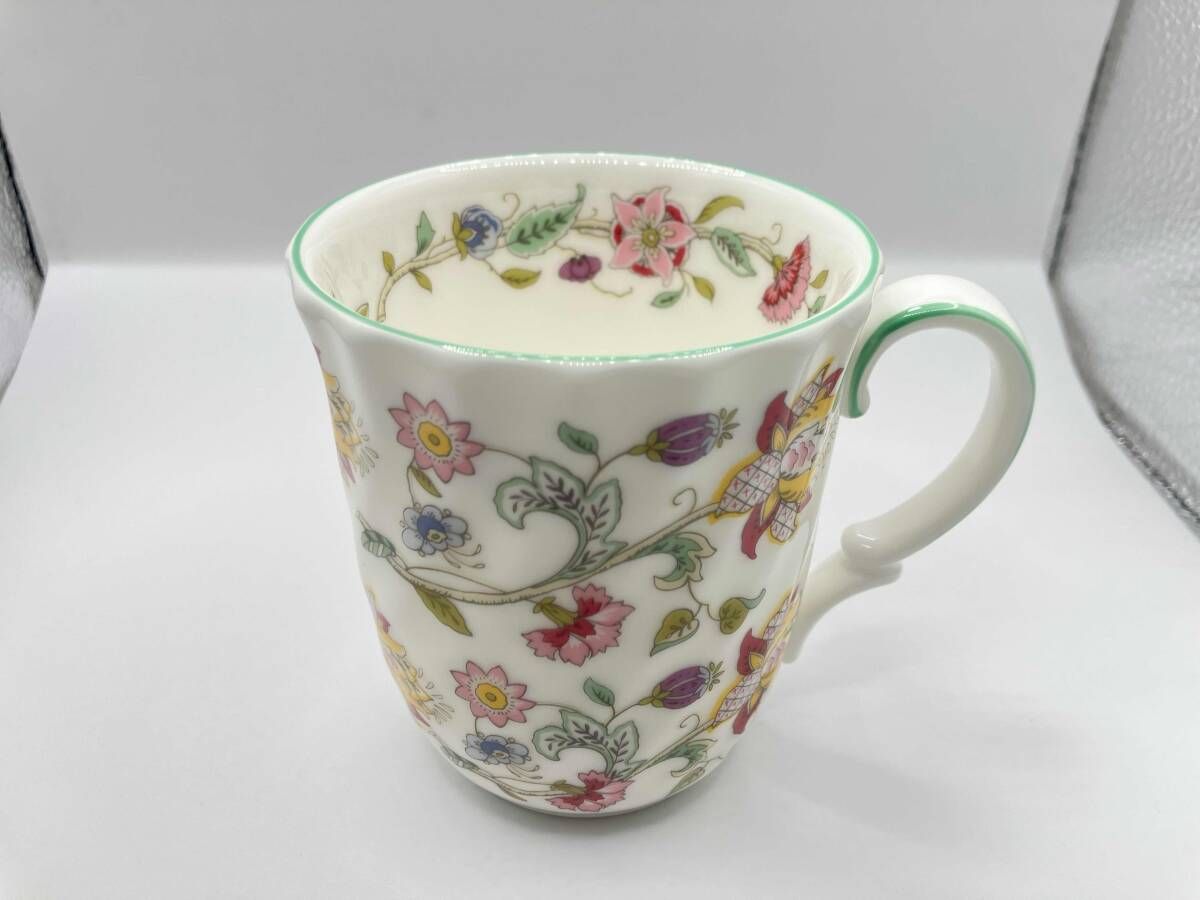 ミントン ヴィンテージ ハドンホール グリーン ブルー マグカップ 皿 ミントン ヴィンテージ ハドンホール グリーン ブルー マグカップ 皿