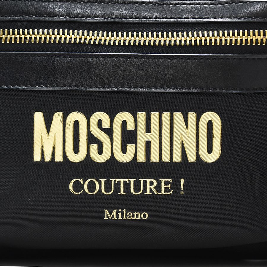 ABランク】MOSCHINO 20SS モスキーノ リュック ブラック ゴールド 黒 ナイロン レディース リュックサック バックパック B7638  中古美品 - メルカリ