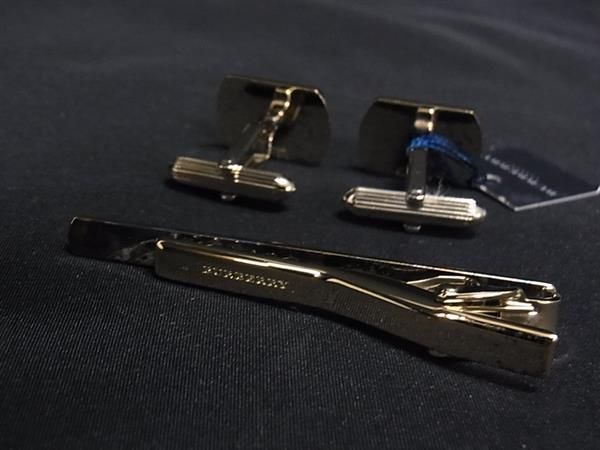 バーバリーカフス&ネクタイピンセット BURBERRY バーバリー SV925