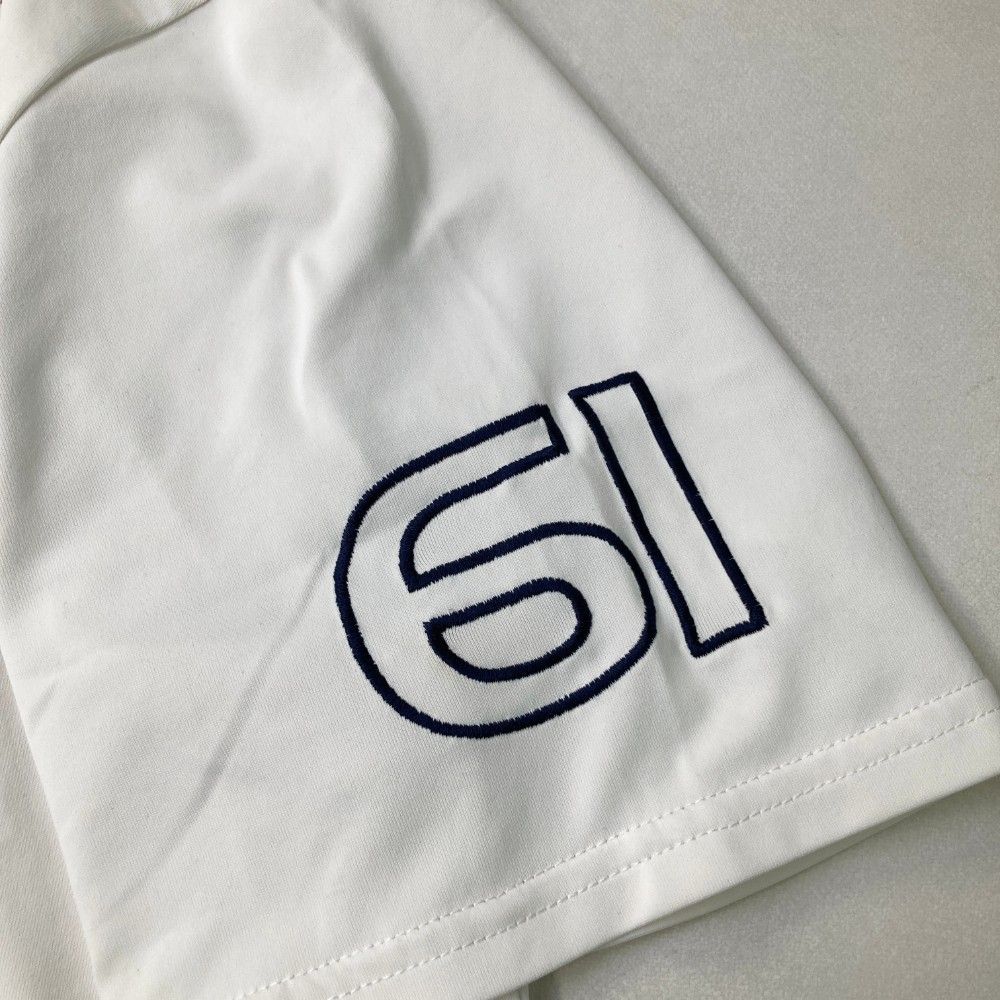 サイズ：M ROUGH&SWELL ラフアンドスウェル 半袖ポロシャツ ホワイト系