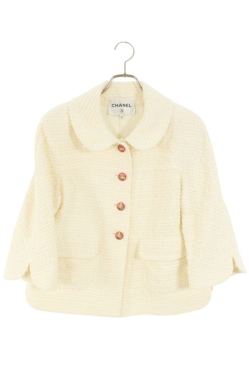 シャネル P56050V29319 ツイードジャケット レディース 40