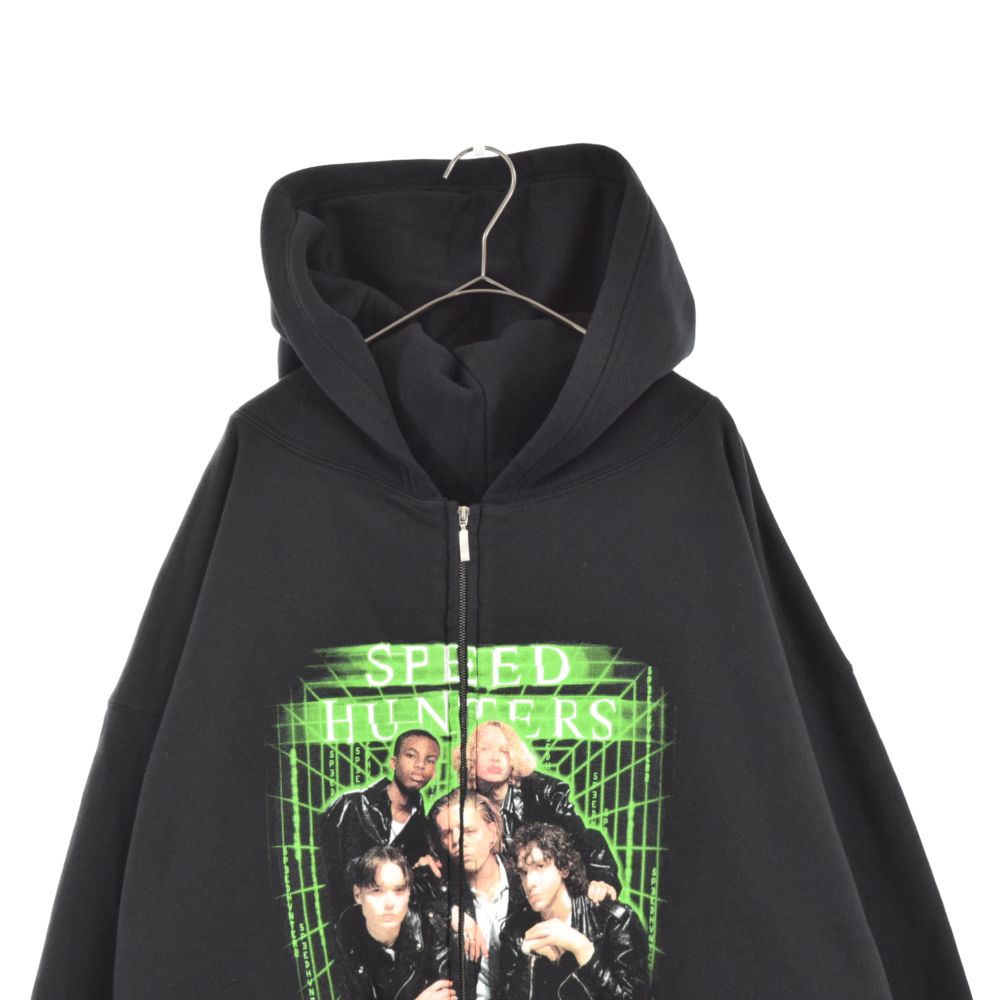 BALENCIAGA (バレンシアガ) 19SS SPEED HUNTERS ZIP UP HOODIE 559100-TDV38 スピードハンター  ジップアップ フーディー パーカー ブラック