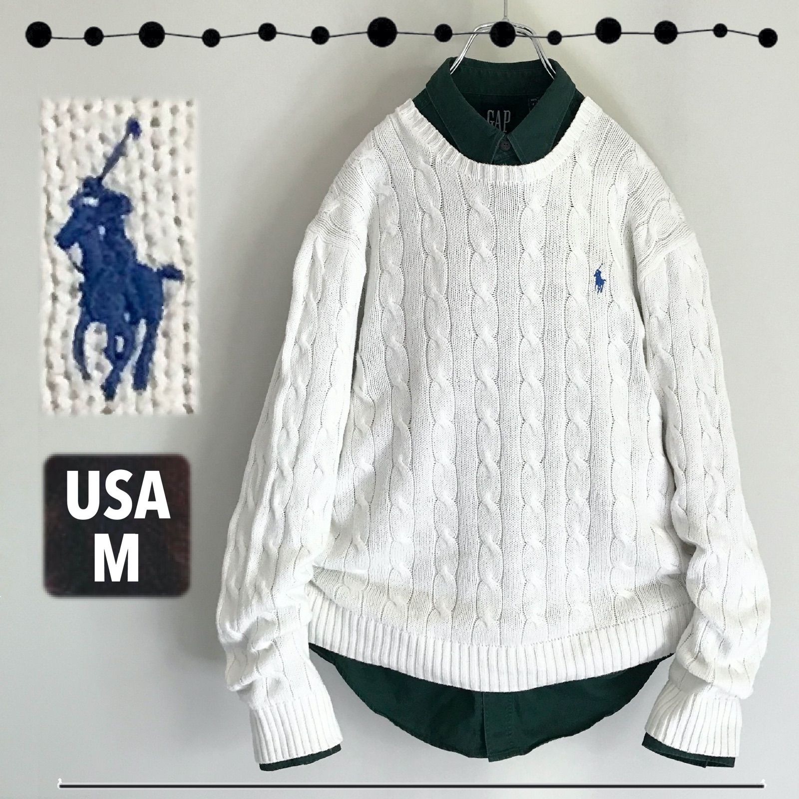 POLO RALPH LAUREN☆ラルフローレン☆ケーブルニット☆コットン 