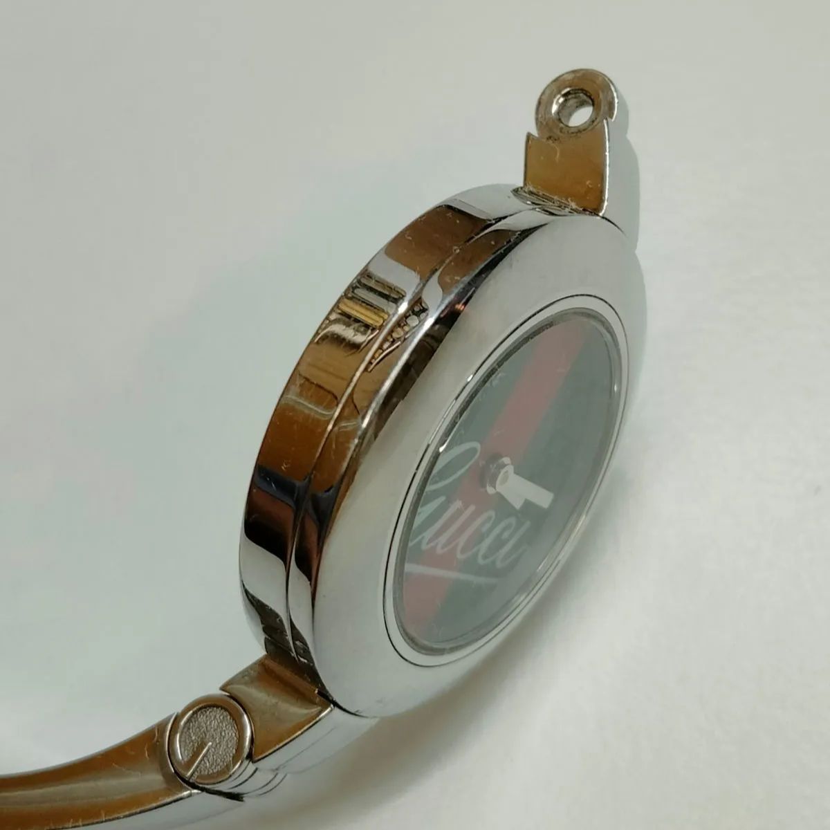 訳あり 希少ヴィンテージ 正常稼働】GUCCI グッチ シェリー バングル