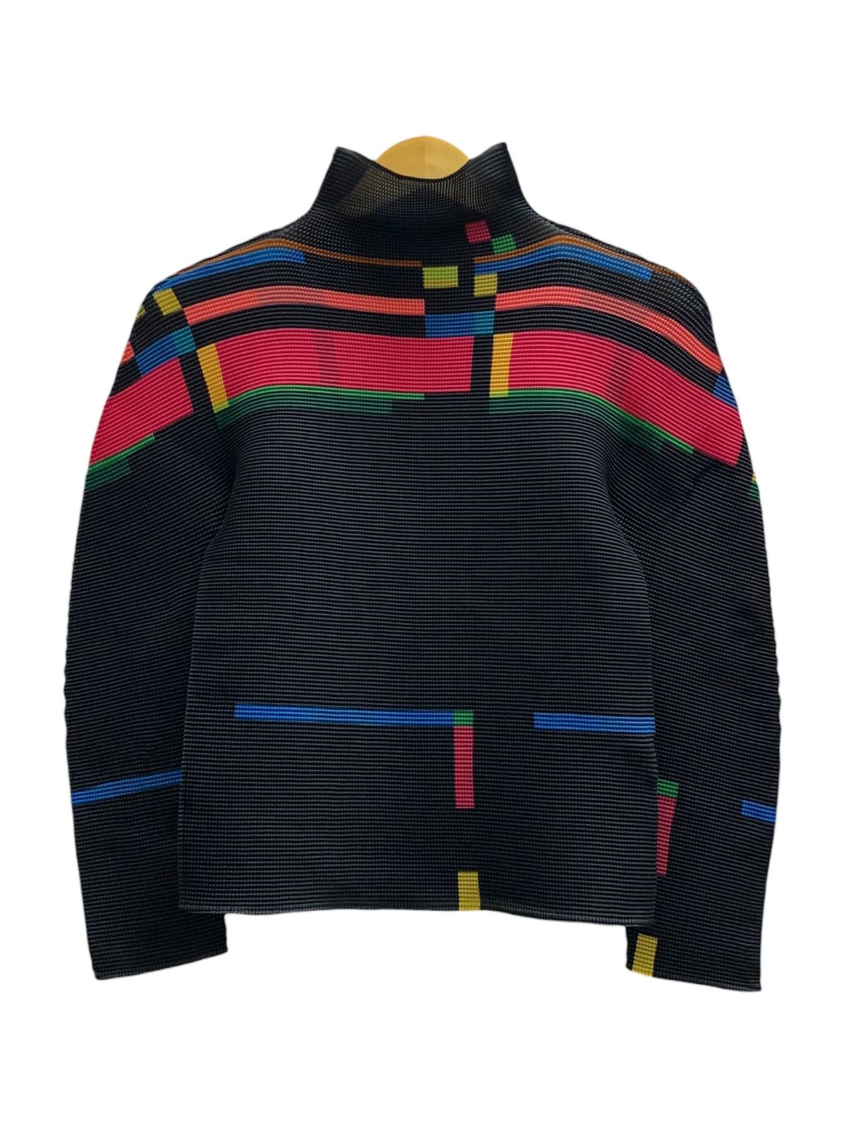 ISSEY MIYAKE me 長袖トップス カラフル模様