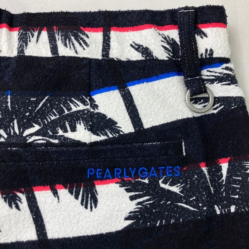 ボーダー×ヤシの木総柄