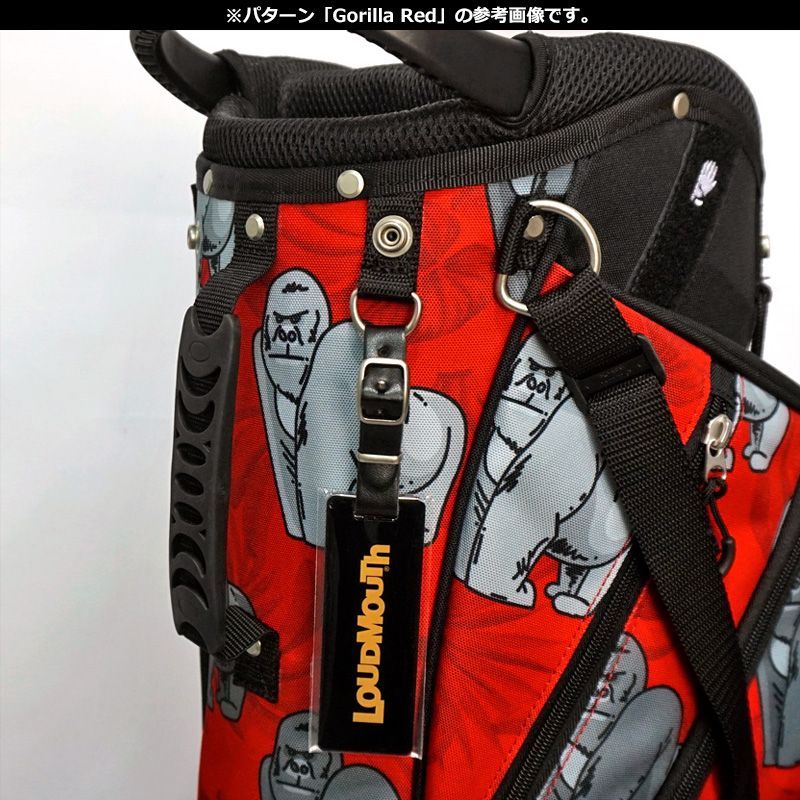 ラウドマウス 8.5型 軽量 スタンドバッグ Scribble Hearts Navy