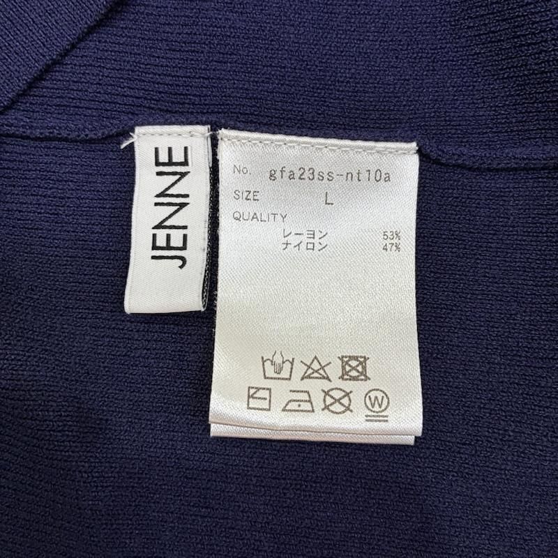 USED 古着 ニット、セーター 長袖 JENNE ジェンヌ 袖ボーダー