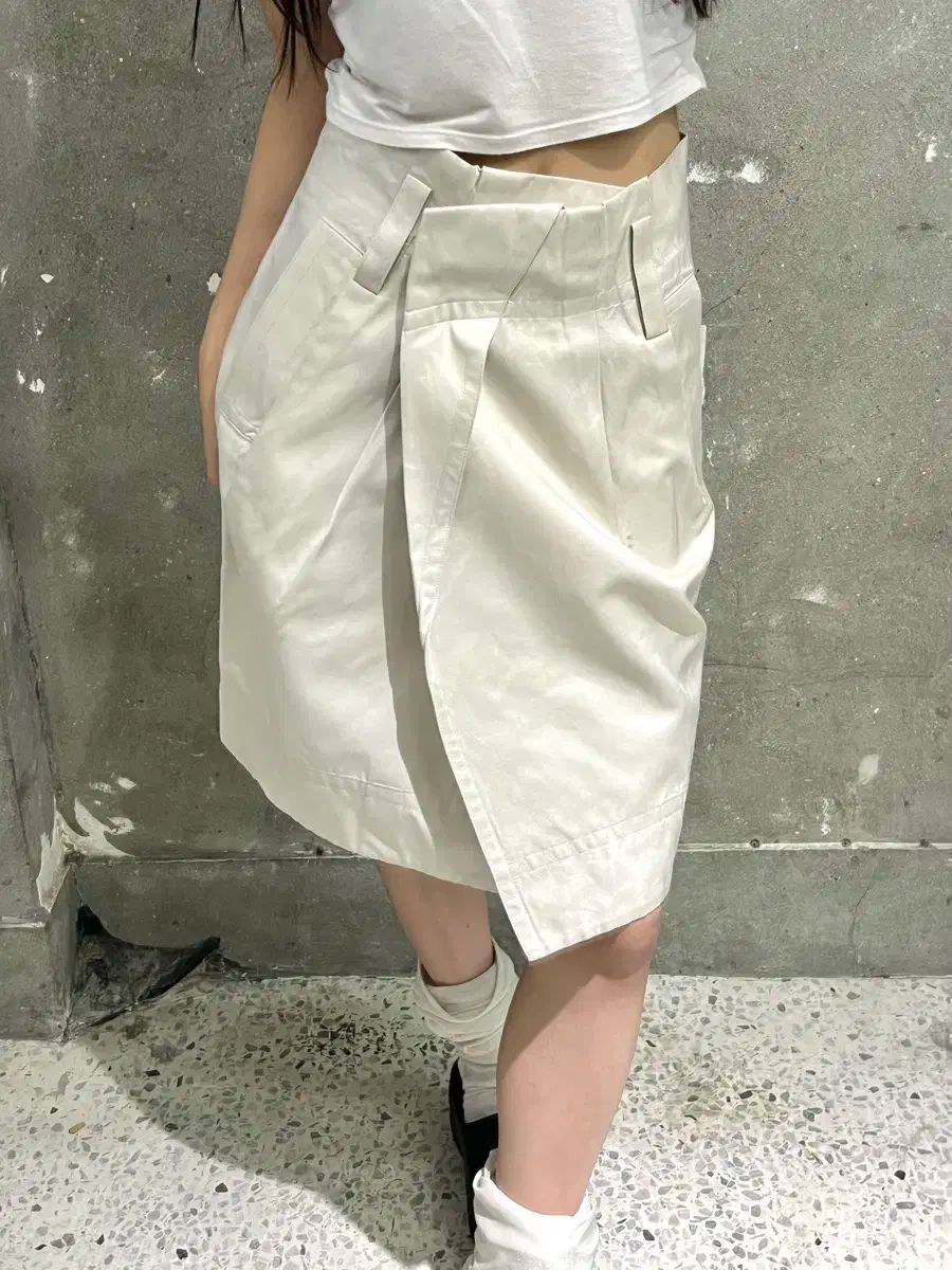 セリーヌCELINE シルクスカート Celine Celine(セリーヌ) アイボリー