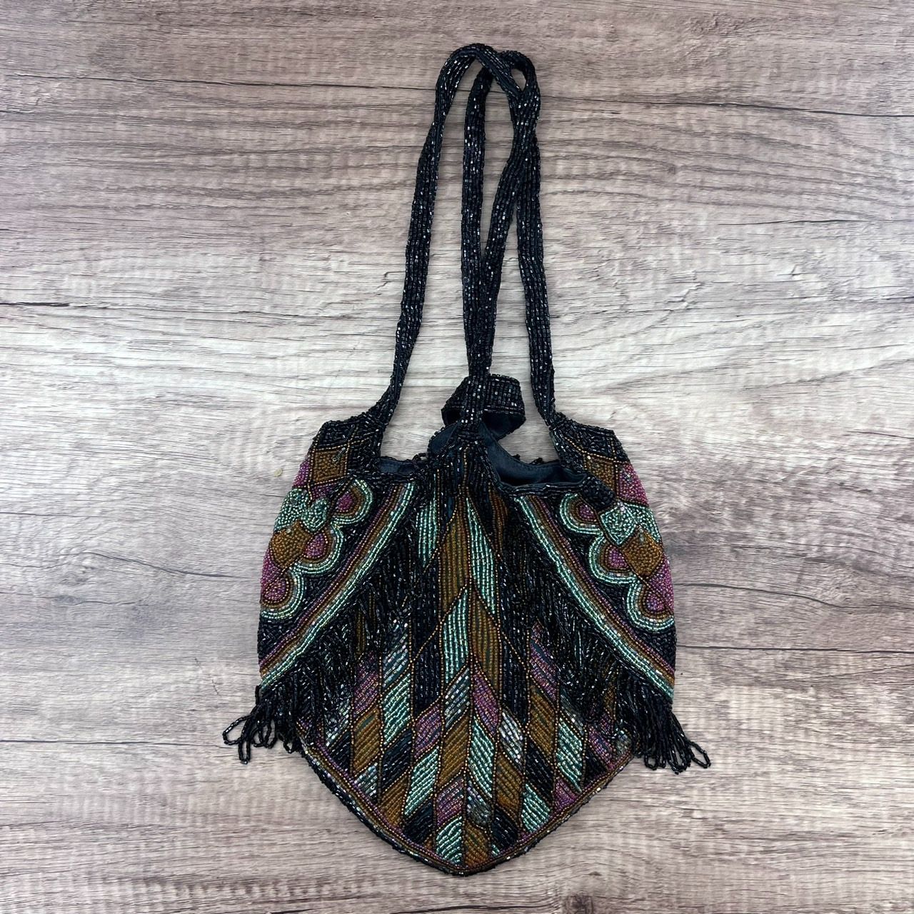 ビーズ刺繡 バッグ ハンドバッグ 装飾 エスニック マルチカラー - メルカリ