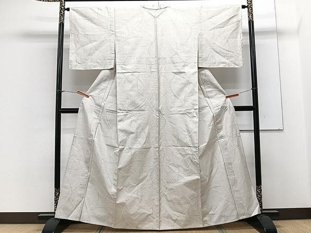 平和屋着物▽本場大島紬 単衣 9マルキ 風景文 正絹 逸品 CAAT6573xi 平和