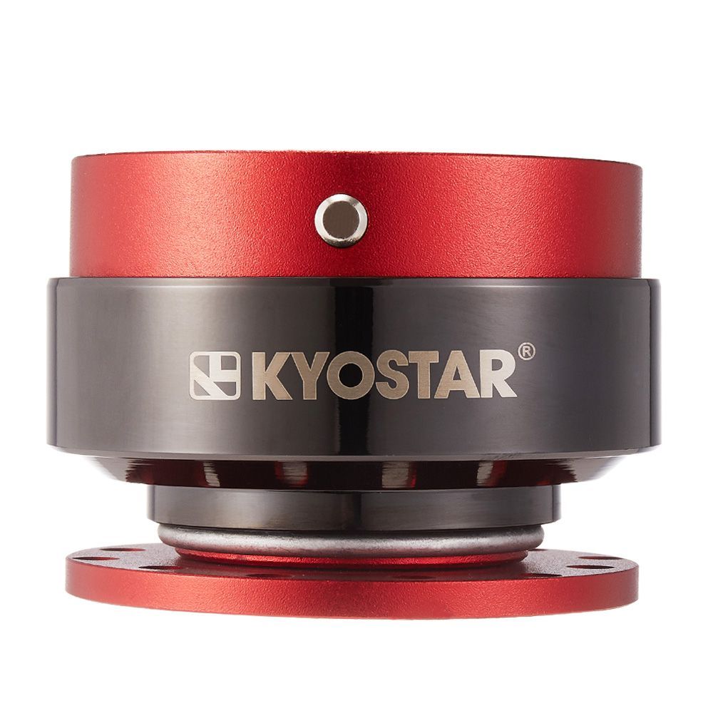 【13RD】クイックリリース Kyostar ブラック レッド アルマイト 社外ステアリングへ