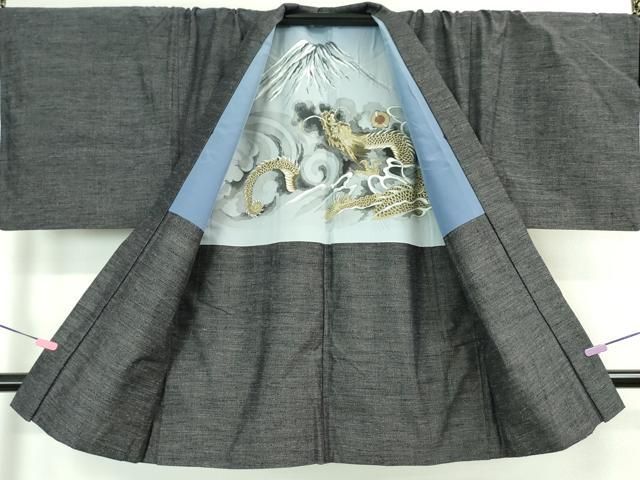 平和屋本店■極上 男性 現代龍郷絣 本場大島紬 キングサイズ 9マルキ 古代染色純泥染 純手織 市松 興純工房謹製 ほていや 逸品 DZAA6695kh5 平和屋本店□極上 男性 現代龍郷絣 本場大島紬 キングサイズ 9マルキ 古代