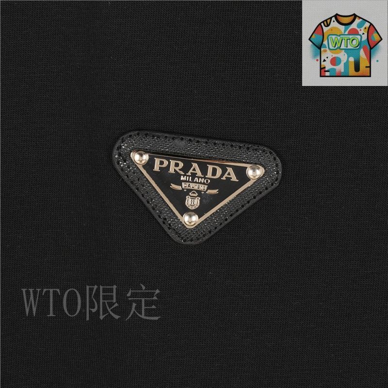 PRADA ロゴ ディテール ショートスリーブ T【関税込】 PRADA - プラダ PRADA Tシャツ カットソー 半袖 ショート