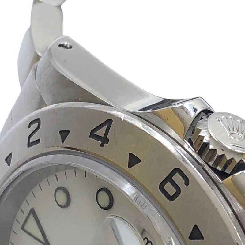 かん ロレックス ROLEX エクスプローラー2 16570 白文字盤 SS メンズ